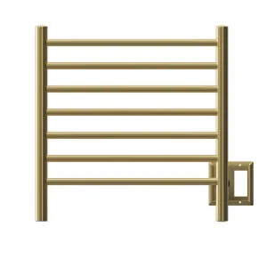 Amba RWHS-SPG Radiant Small Hardwired   Plug-in Combo 7 Bar Towel Warmer in Polished Gold