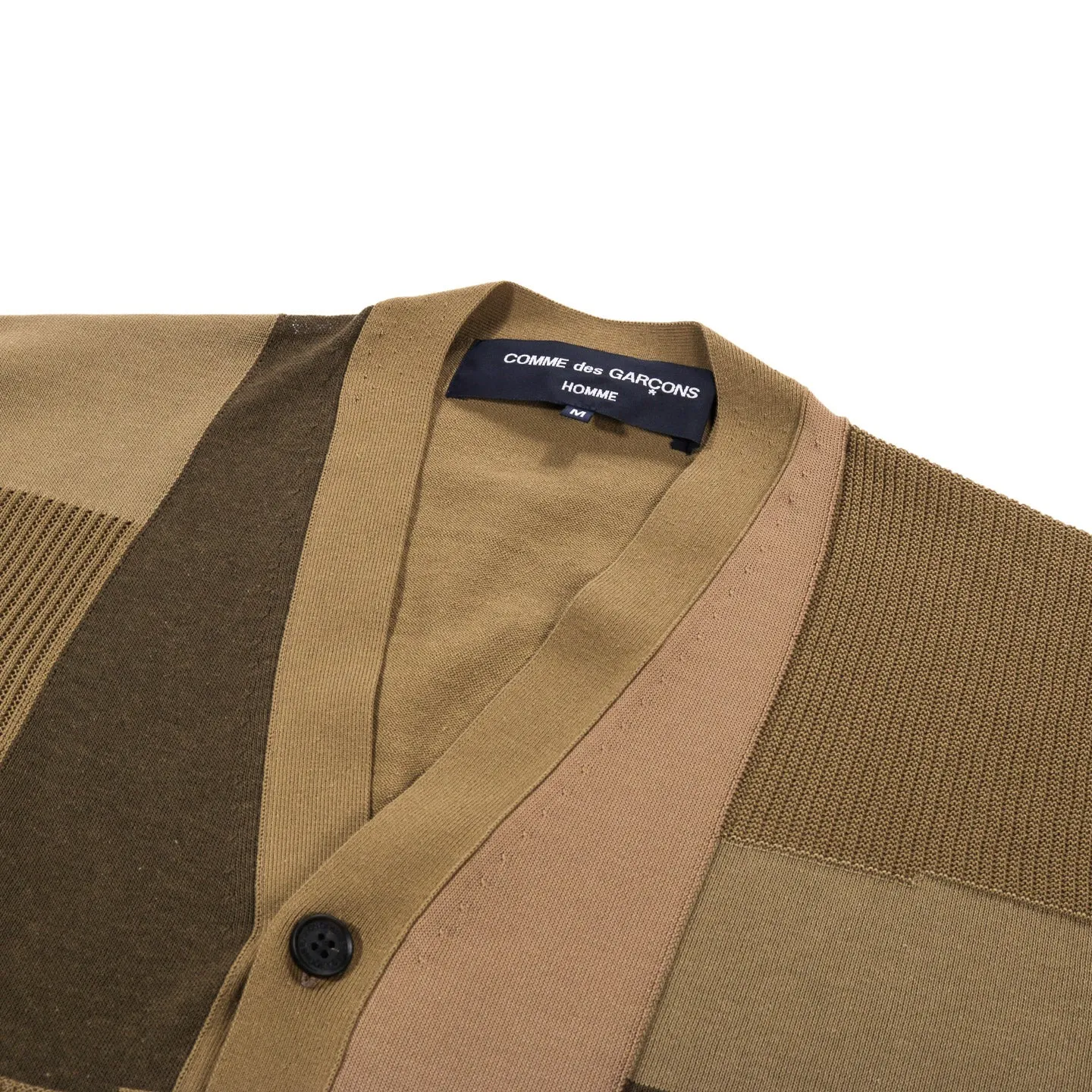 COMME DES GARCONS HOMME N001 CARDIGAN KHAKI