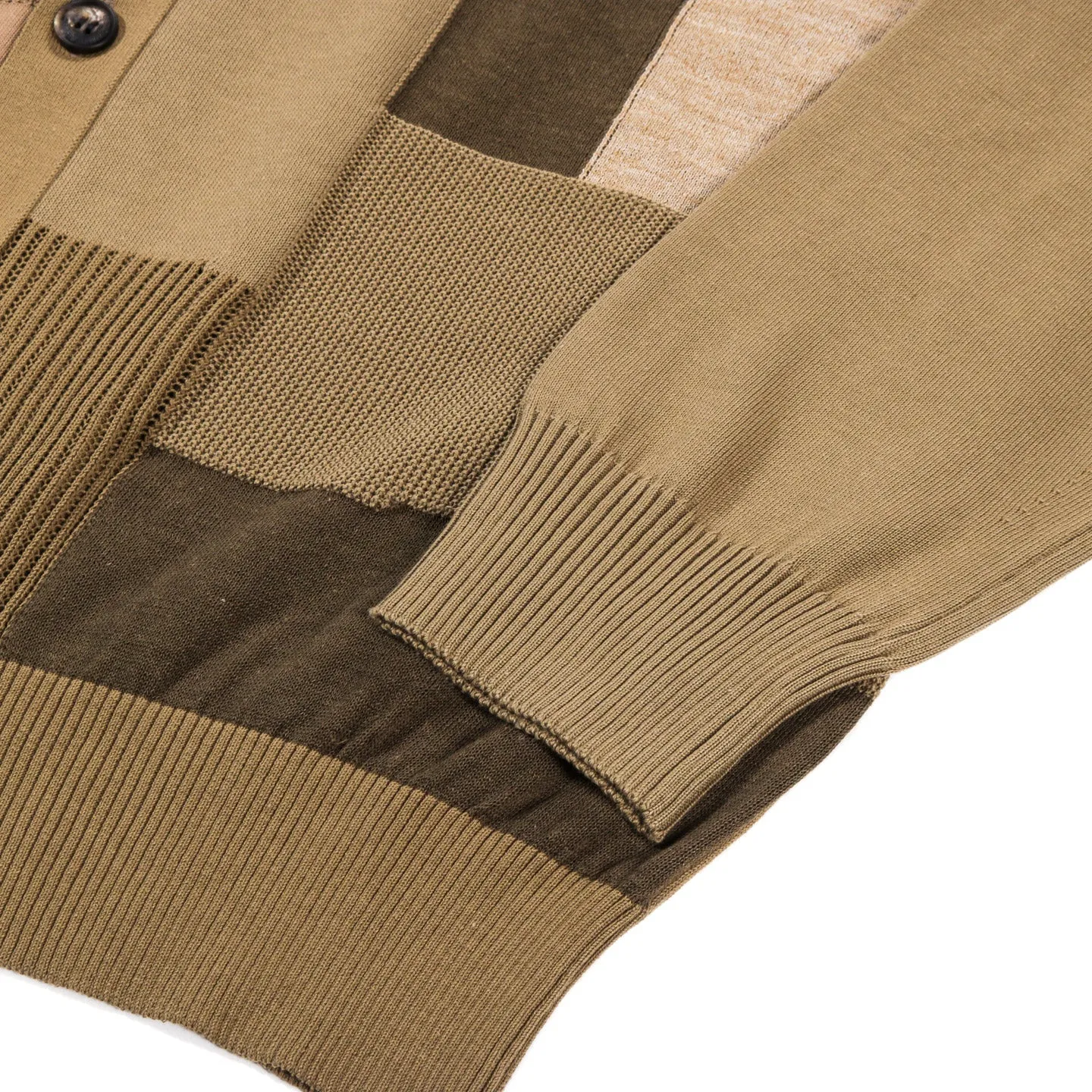 COMME DES GARCONS HOMME N001 CARDIGAN KHAKI