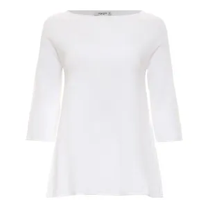 Cotton Boat Neck - White