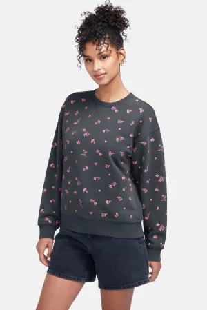 Ditsy Floral Cody Sweatshirt | Washed Black