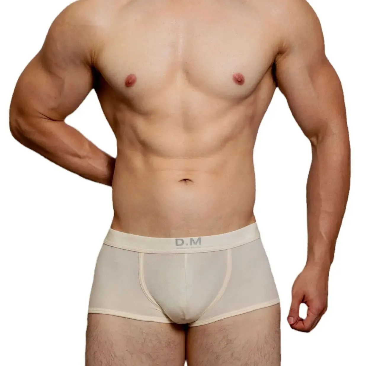 D.M Men's Boxer Briefs Nylon Breathable