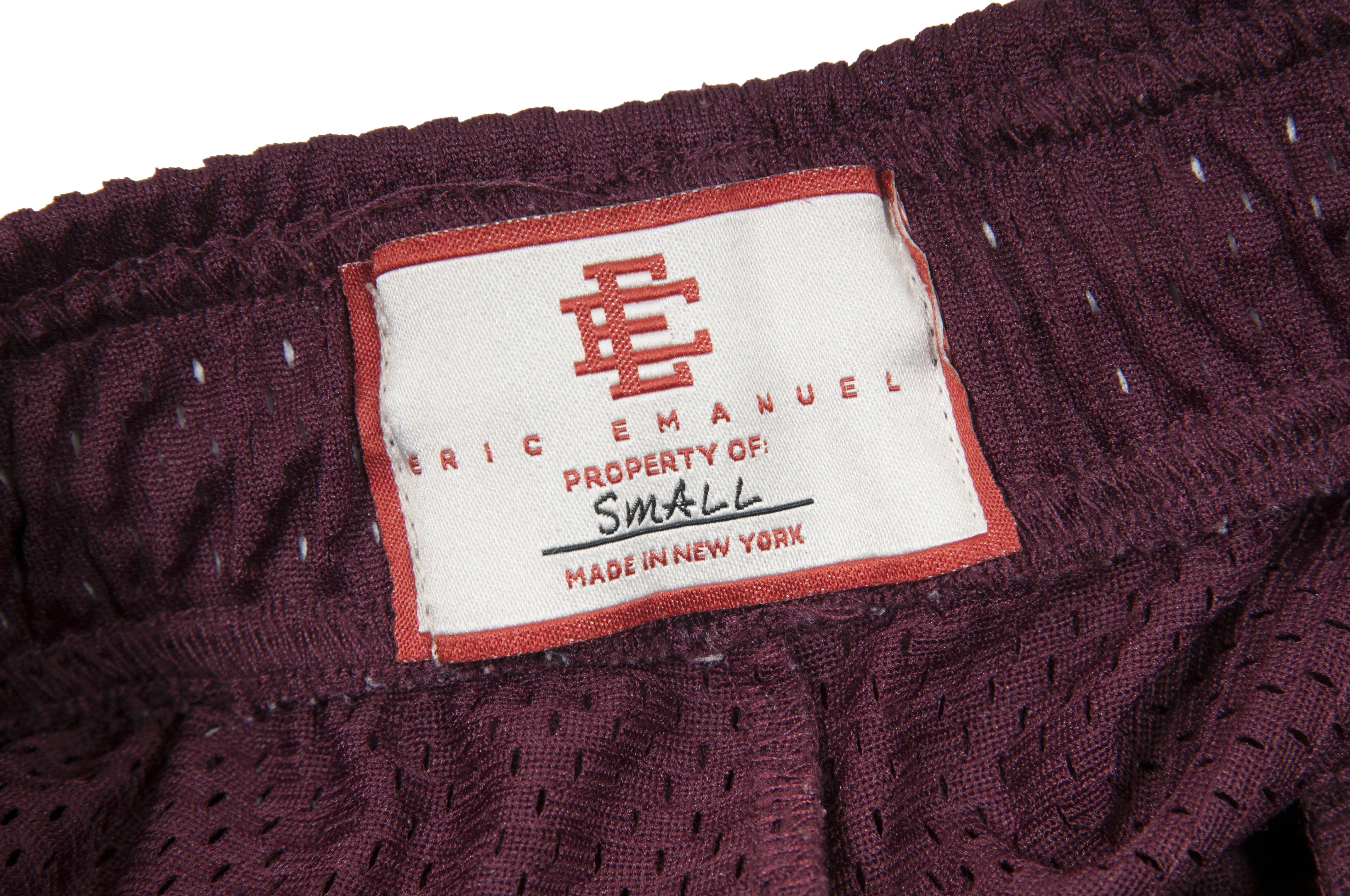 EE Basic Maroon Orange Mesh Shorts