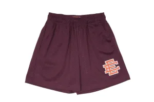 EE Basic Maroon Orange Mesh Shorts