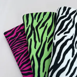 FS1226 Zebra Scuba Stretch Knit Stretch Fabric