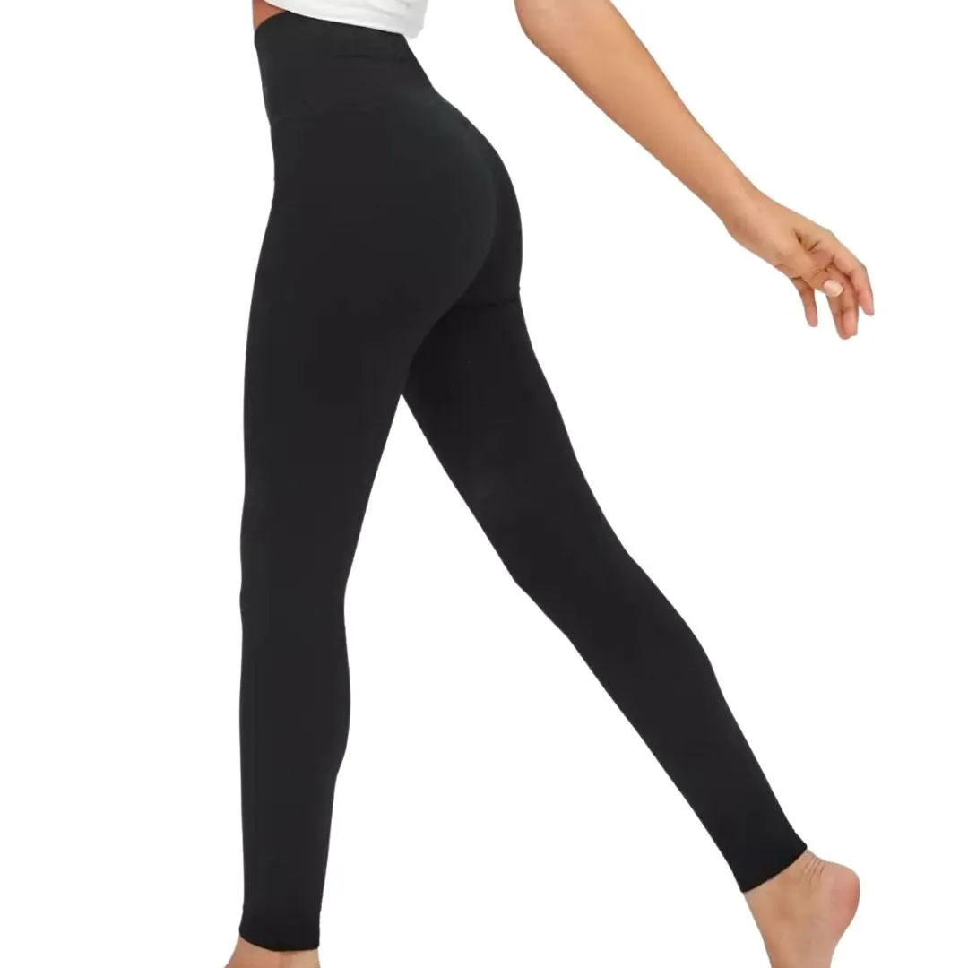 High Rise Soft Cotton Blend Leggings