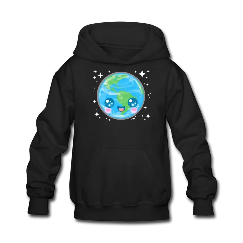 Kids' Kawaii Earth Hoodie