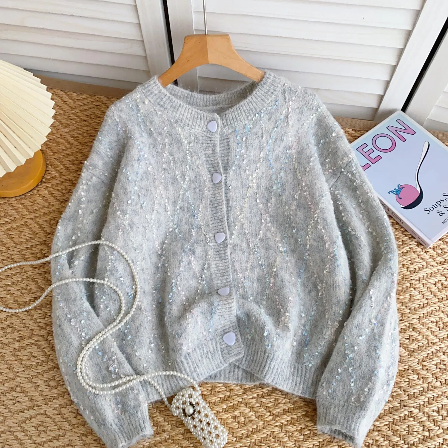 Korean Style Single-breasted Soft Cardigan