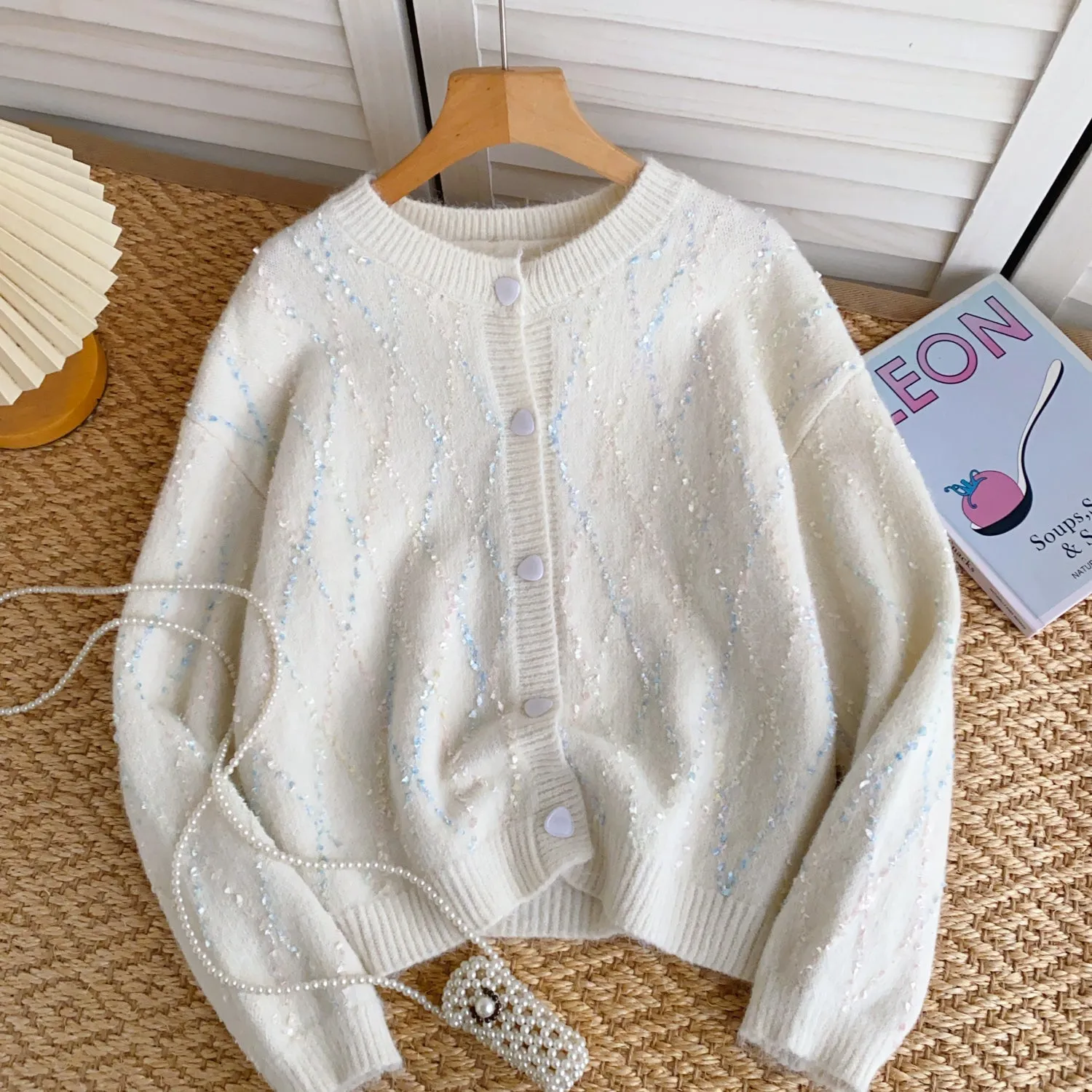 Korean Style Single-breasted Soft Cardigan