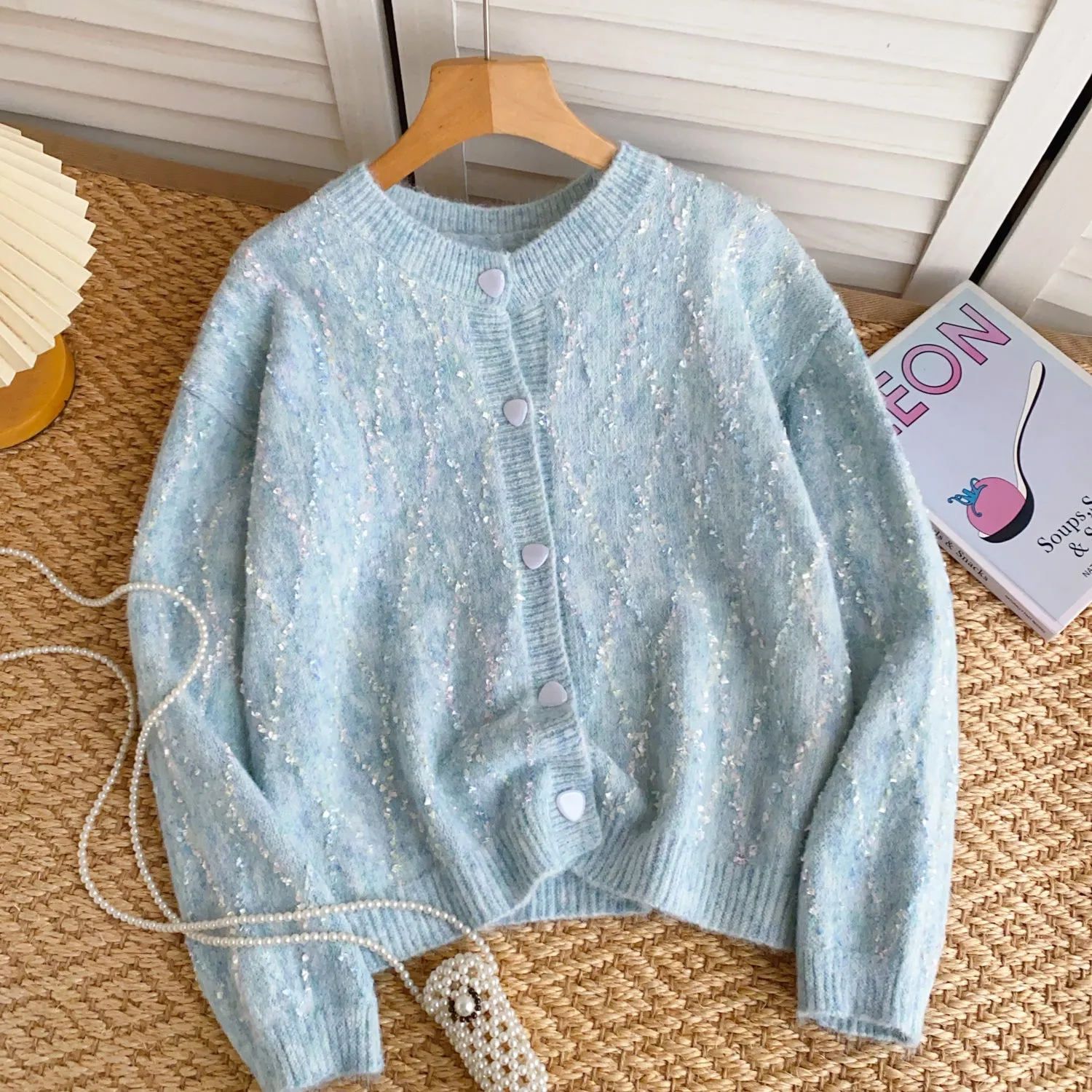 Korean Style Single-breasted Soft Cardigan