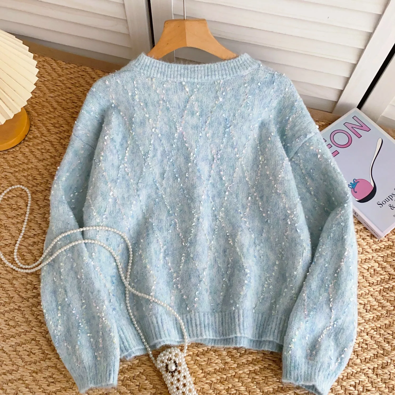 Korean Style Single-breasted Soft Cardigan