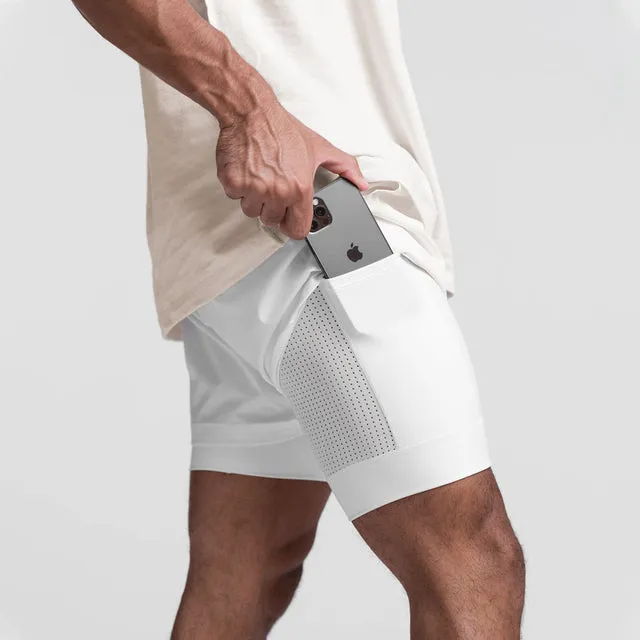 MAURO™ | HIGH-QUALITY DOUBLE LAYER TRAINING SHORTS WITH POCKET