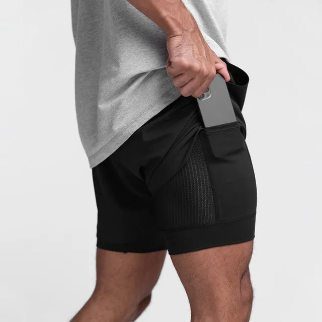 MAURO™ | HIGH-QUALITY DOUBLE LAYER TRAINING SHORTS WITH POCKET