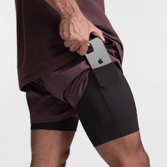 MAURO™ | HIGH-QUALITY DOUBLE LAYER TRAINING SHORTS WITH POCKET