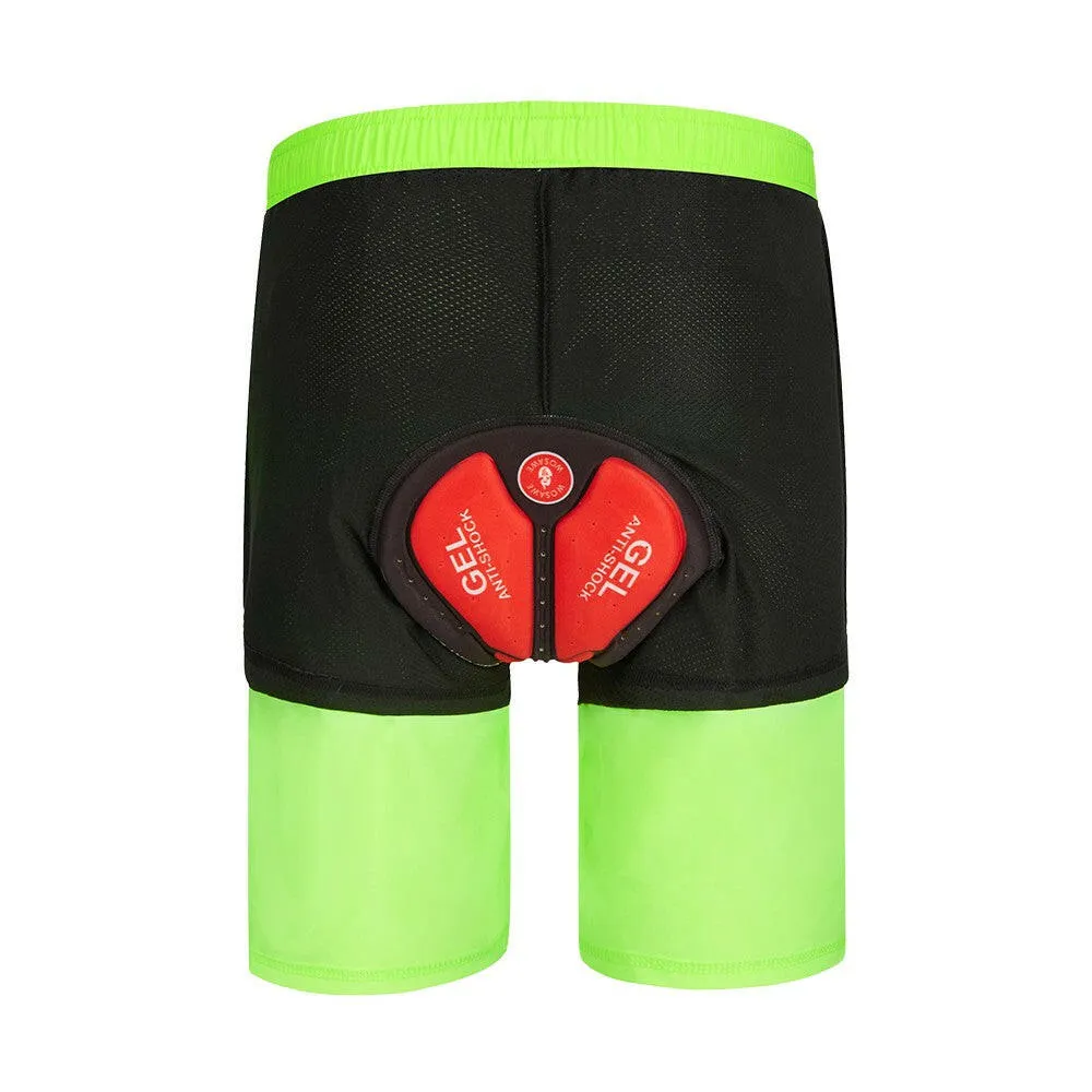 Men Bike Short with 3D Gel Padding and Mesh Lining Breathable Quick Dry Loose-Fit Bicycle Shorts Cycling Running Summer Shorts