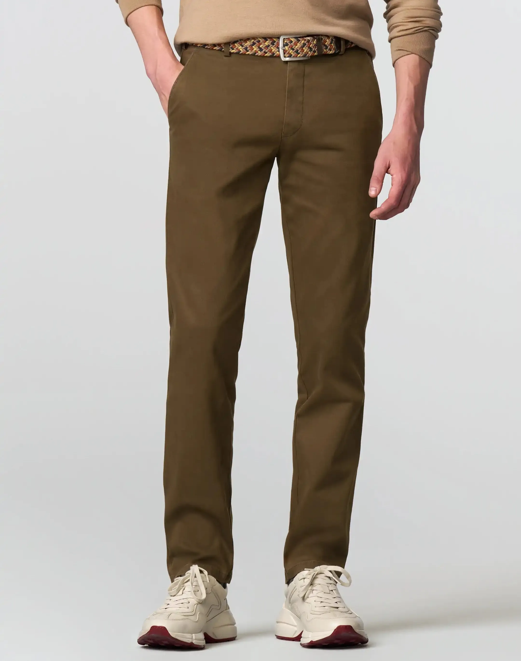 MEYER New York Trousers - 5617 Fine Texture Chinos - Caramel