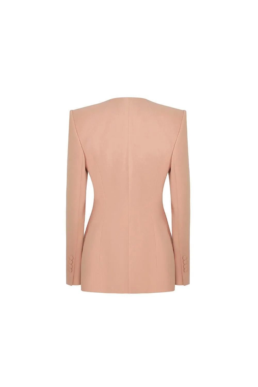 Milsom Structured Lapelless Silk Blazer