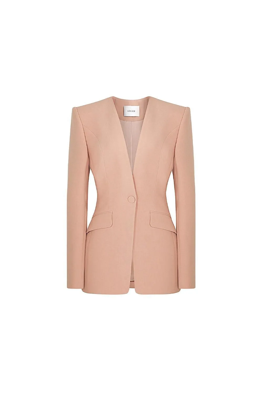 Milsom Structured Lapelless Silk Blazer