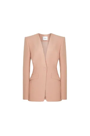 Milsom Structured Lapelless Silk Blazer