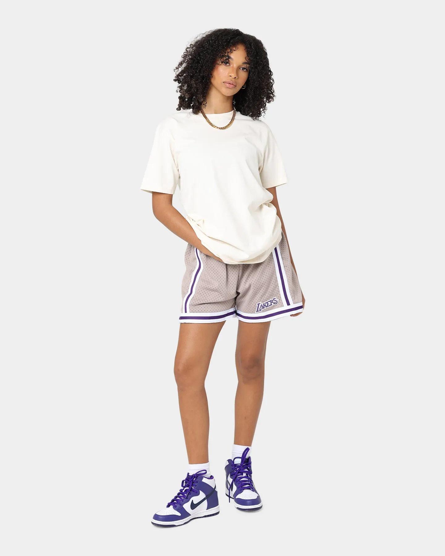 Mitchell & Ness Women's Los Angeles Lakers Mushroom Jump Shot Shorts Mushroom