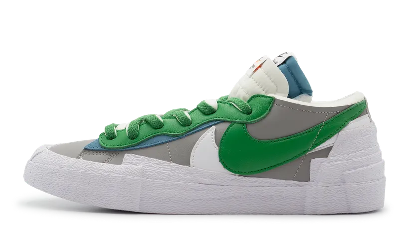 Nike Blazer Low x Sacai White Grey Classic Green (DD1877-001) Men Size 6-12