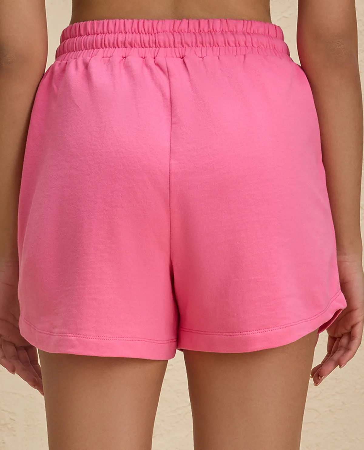 Nykd By Nykaa Summer Essential Peppy All Day Comfort Cotton Terry Shorts -NYAT504-Pink