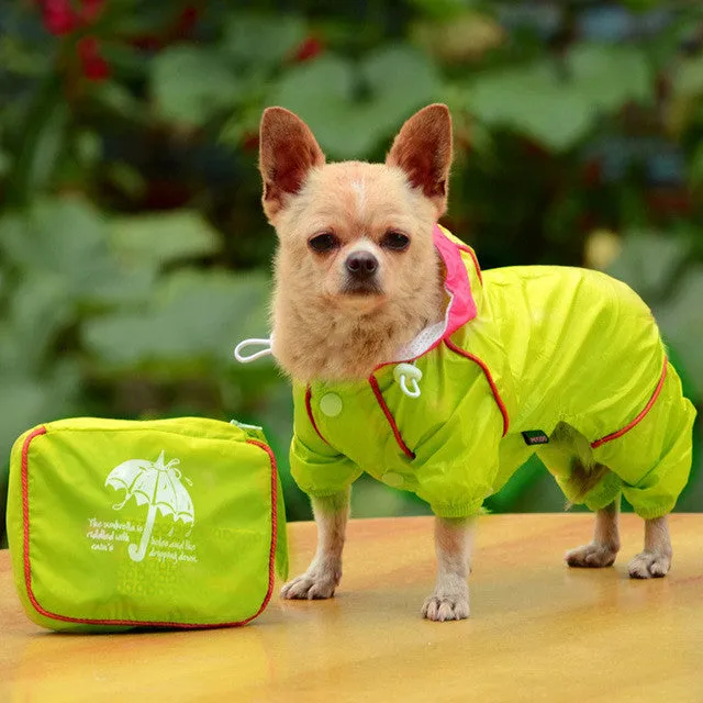 Pet Dog Rain Coat Waterproof Clothes Hoodie Jacket Jumpsuit Apparel Dog Clothes Raincoat For Small Dogs Raincoats girl boy