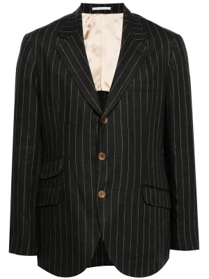 Pinstripe Virgin Wool Blazer