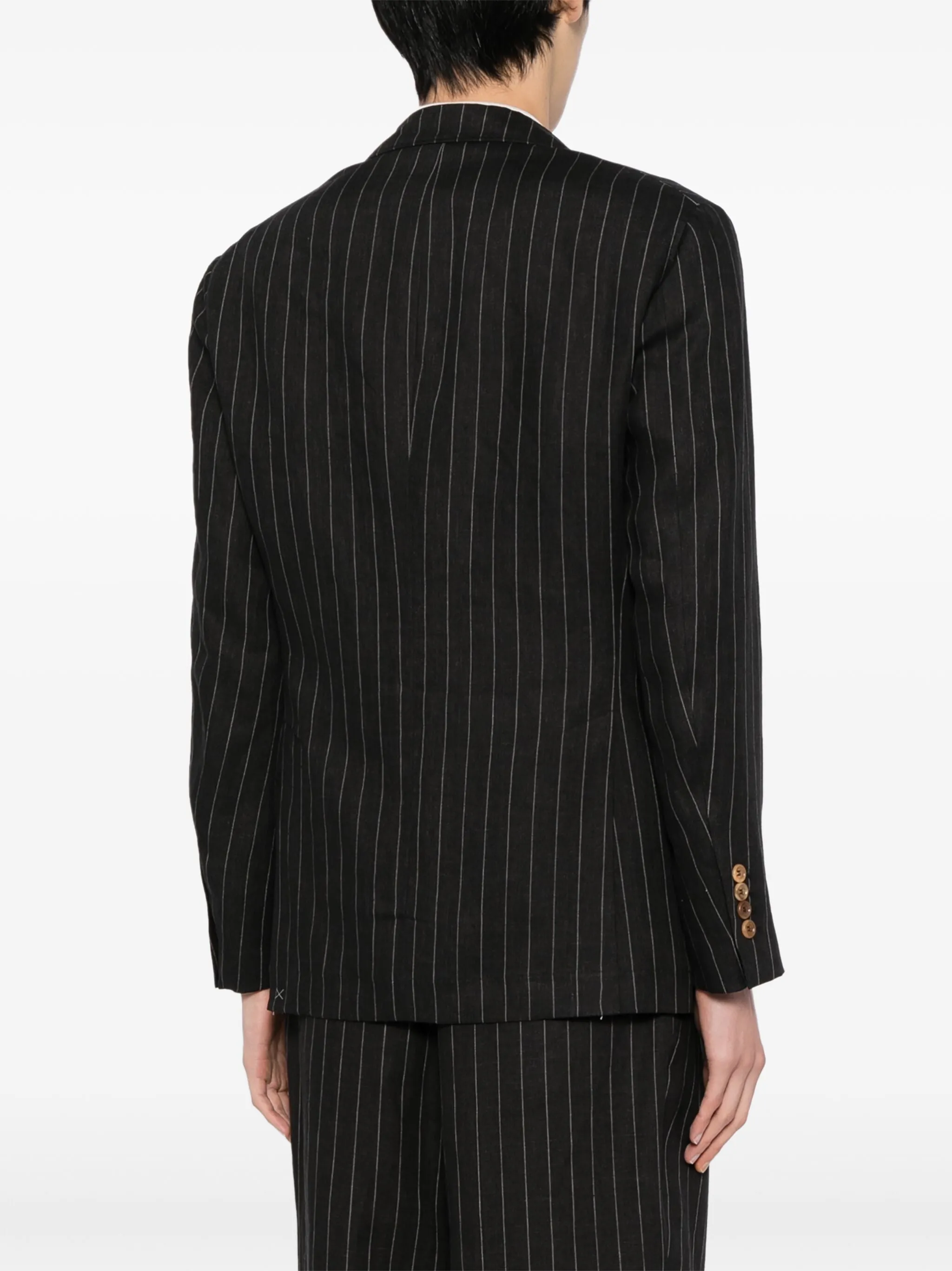 Pinstripe Virgin Wool Blazer