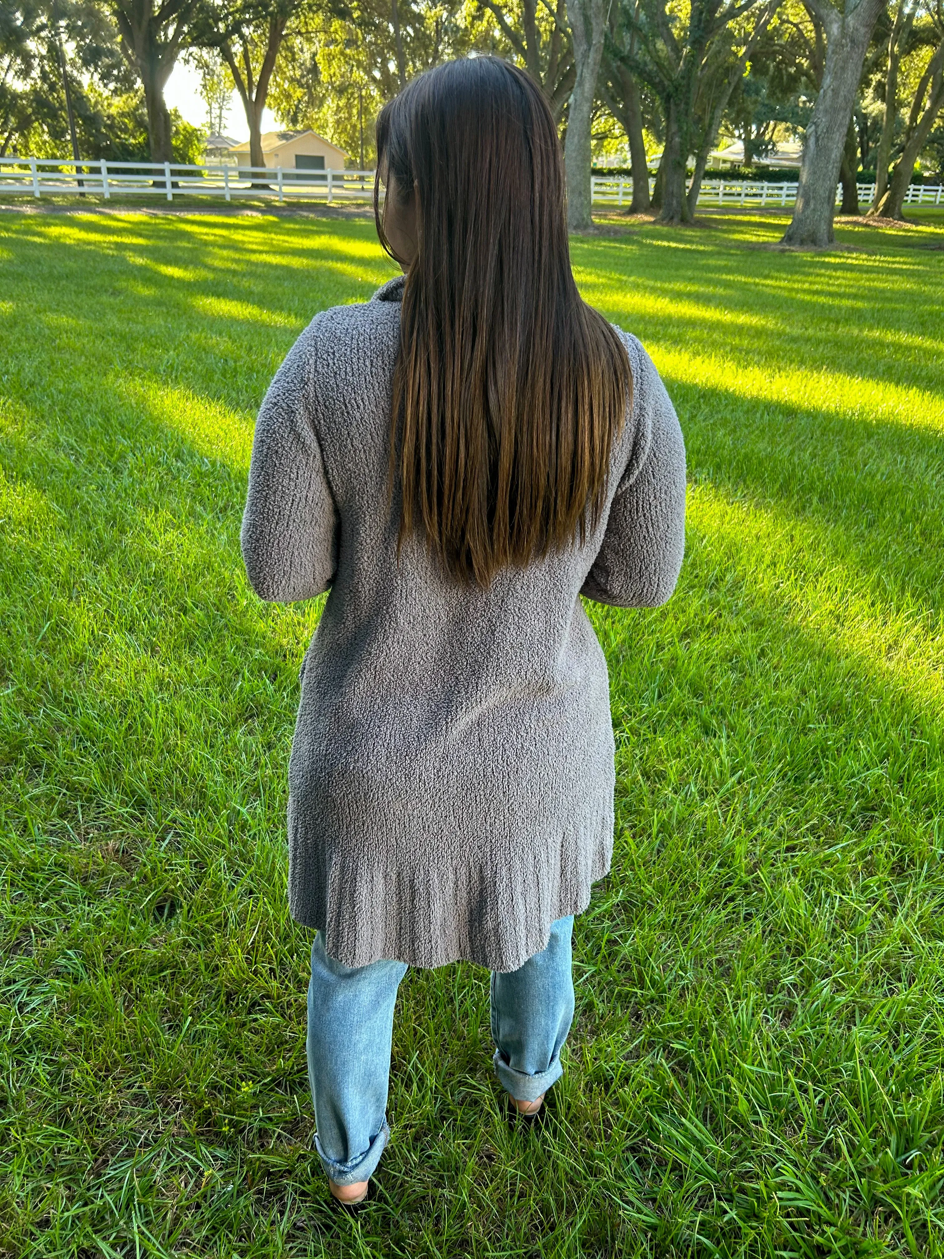 Soft & Cozy Stone Sweater Cardigan