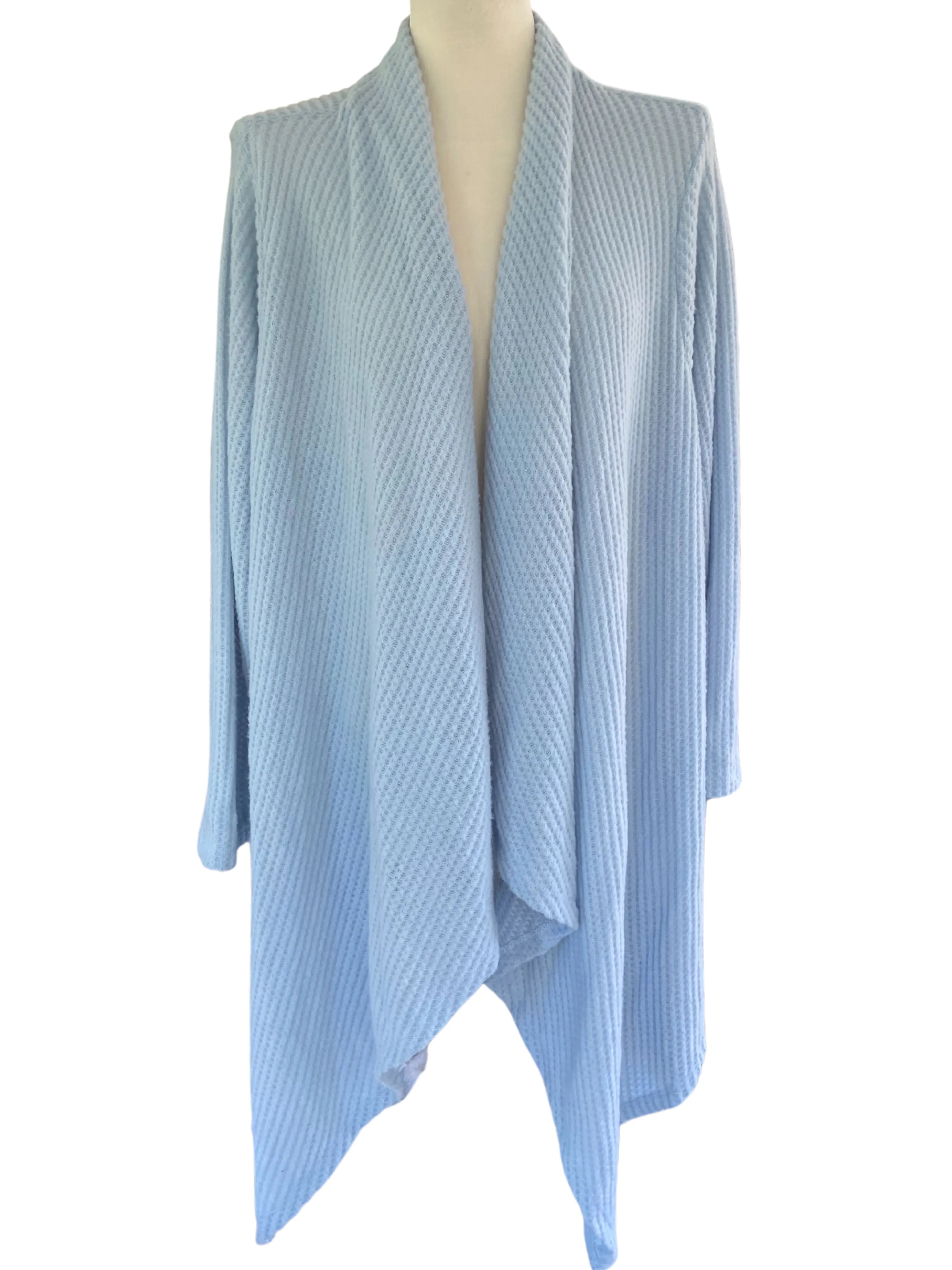 Soft Summer Brushed Waffle-knit Cardigan