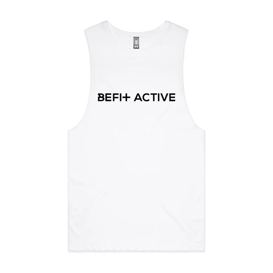 UNISEX "BE FIT ACTIVE'' CROSS SLEEVELESS TANK.