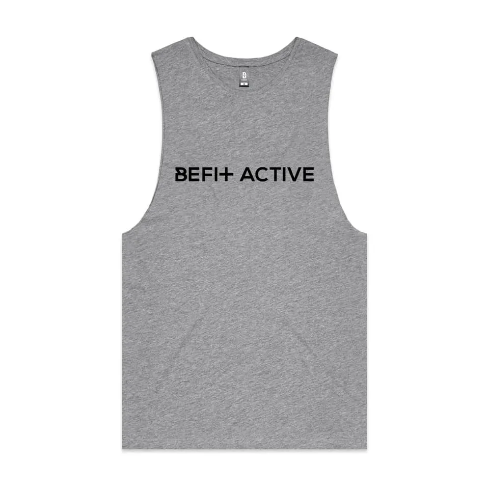 UNISEX "BE FIT ACTIVE'' CROSS SLEEVELESS TANK.