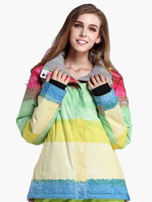 Waterproof Windproof Colorful Warm Thermal Women's Ski Jackets