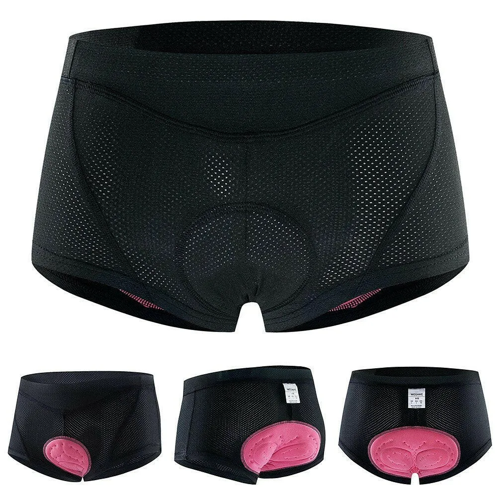 Women Cycling Underwear 3D Gel Padded Breathable Mesh MTB Bike Riding Biking Underwear Shorts