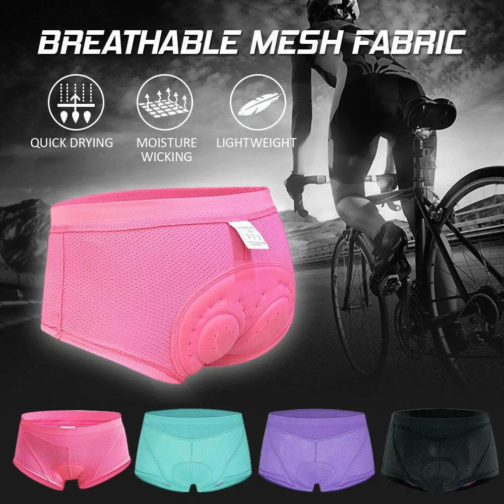 Women Cycling Underwear 3D Gel Padded Breathable Mesh MTB Bike Riding Biking Underwear Shorts