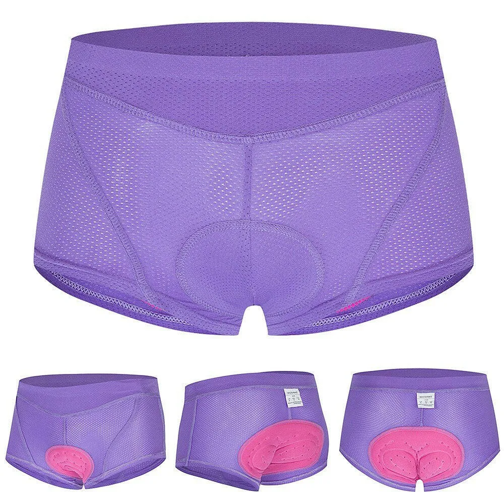 Women Cycling Underwear 3D Gel Padded Breathable Mesh MTB Bike Riding Biking Underwear Shorts